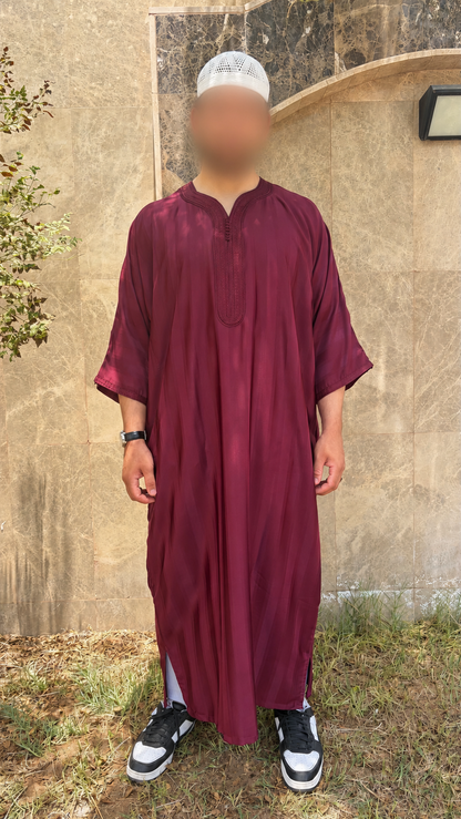Maroon Jowhara Gandoura