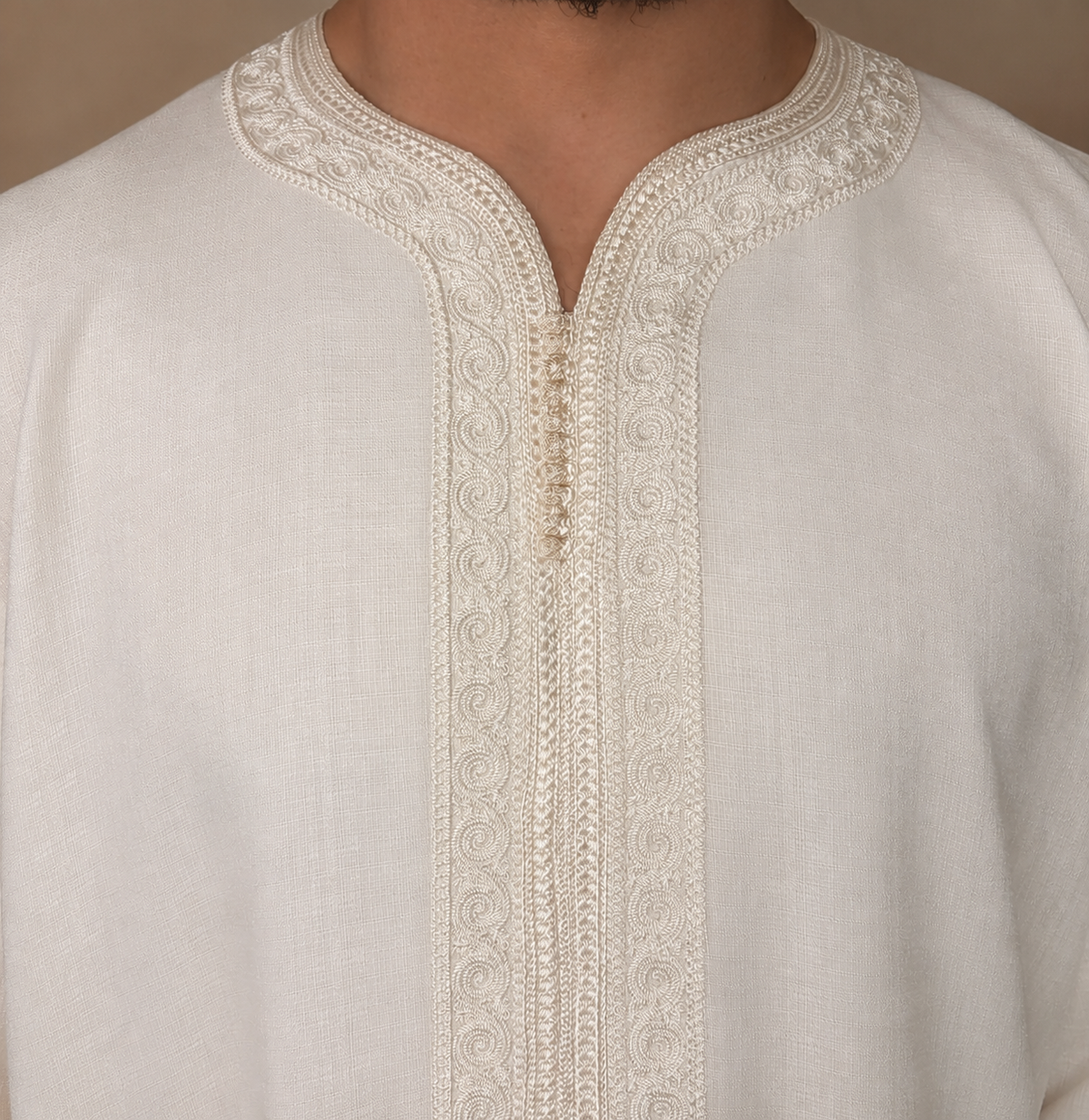 Mens Handmade Linen Gandoura