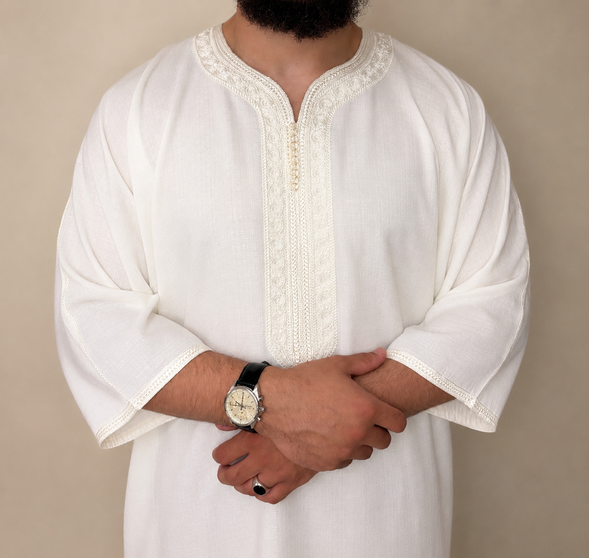 Mens Handmade Linen Gandoura