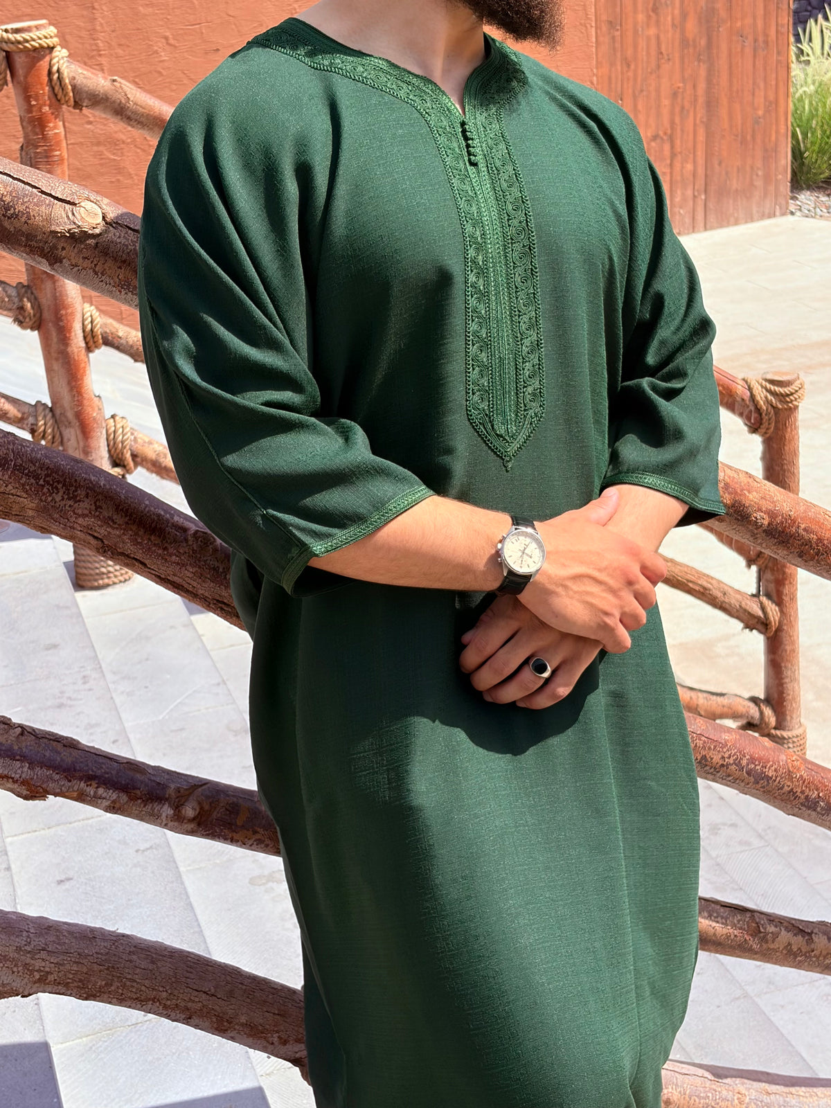 Mens Handmade Linen Gandoura