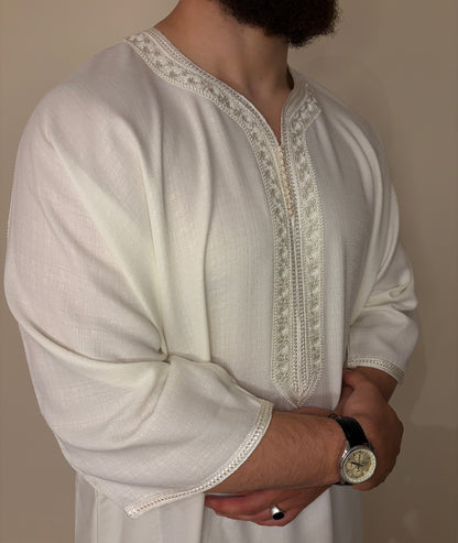 Mens Handmade Linen Gandoura