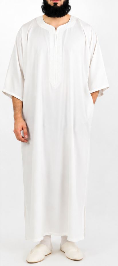 Mens Handmade Linen Gandoura